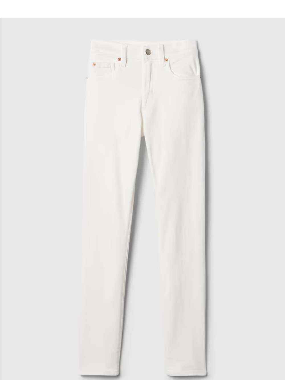 GAP White True Skinny Mid-rise Jeans Sz 33